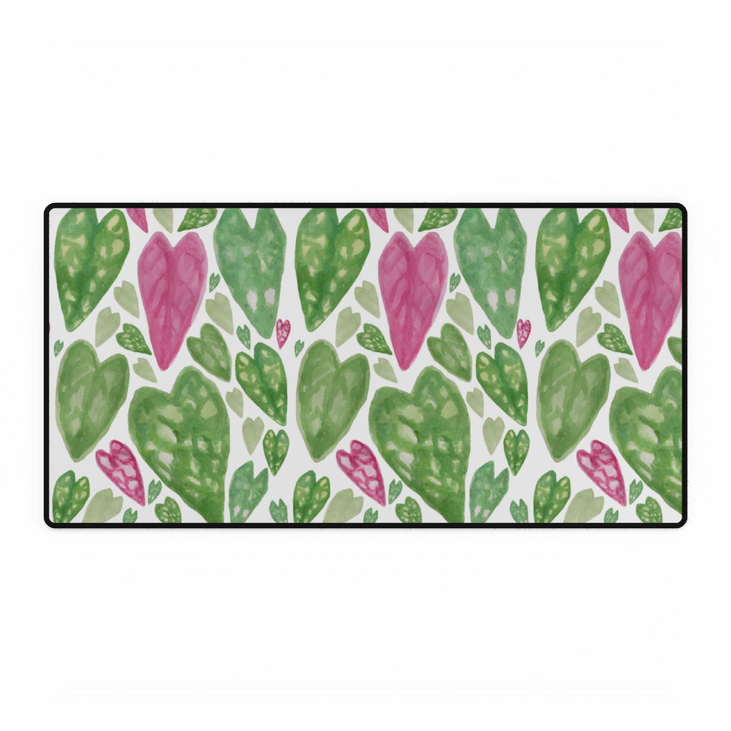 Watercolour Alocasia Leaves Desk Mat