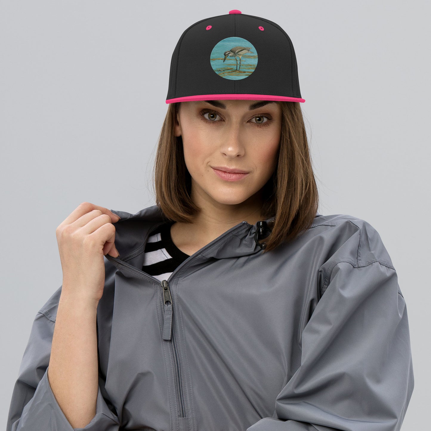 Cairns Esplanade Beach Stone Curlew Snapback Hat
