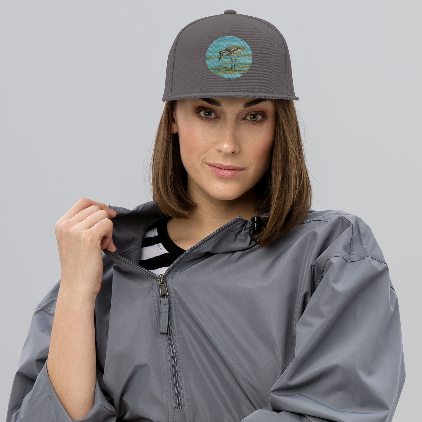 Cairns Esplanade Beach Stone Curlew Snapback Hat