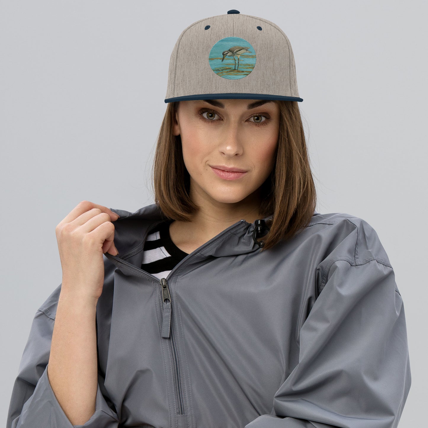 Cairns Esplanade Beach Stone Curlew Snapback Hat